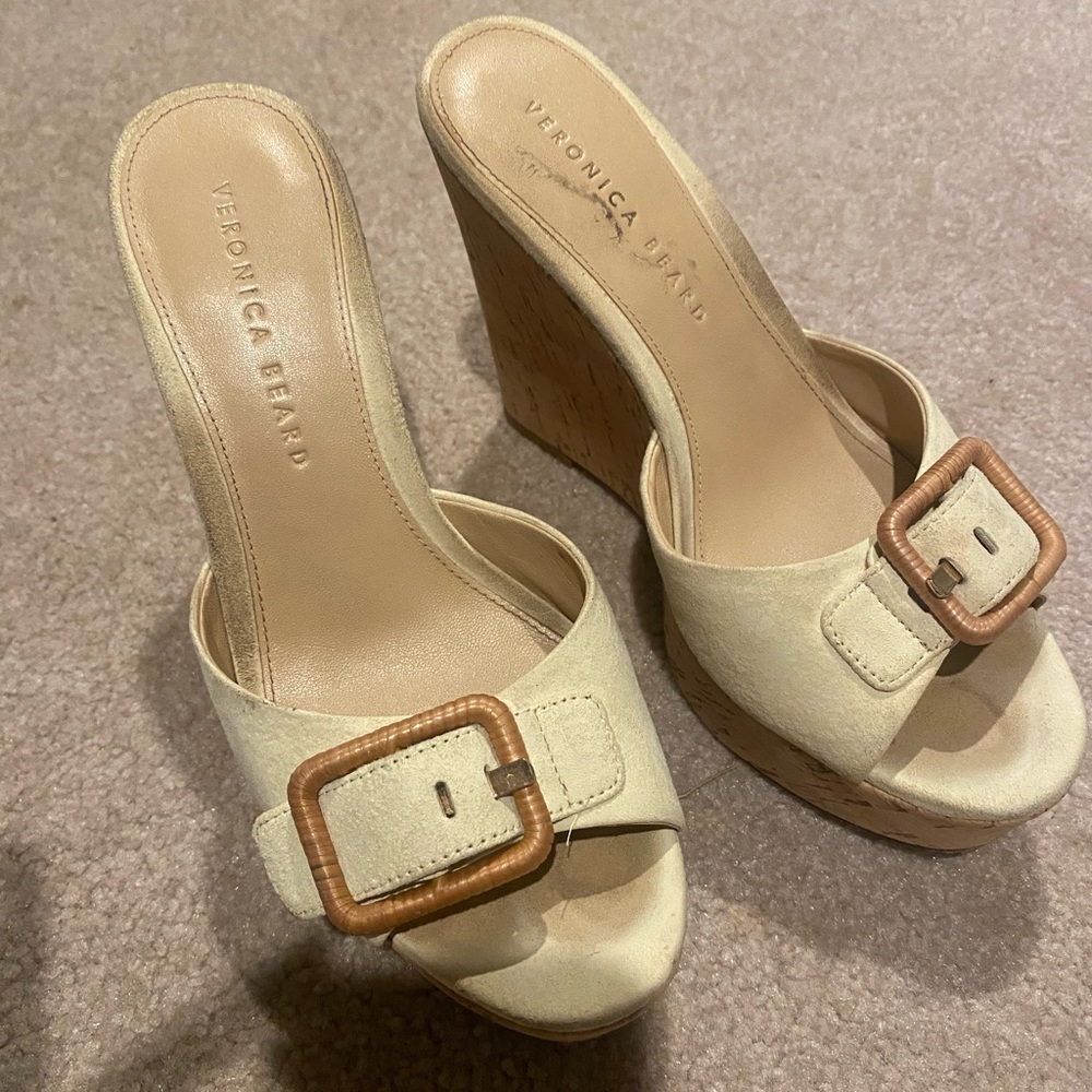 Veronica Beard suede wedges, sz 7